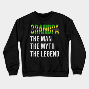 Grand Father Jamaican Grandpa The Man The Myth The Legend - Gift for Jamaican Dad With Roots From  Jamaica Crewneck Sweatshirt